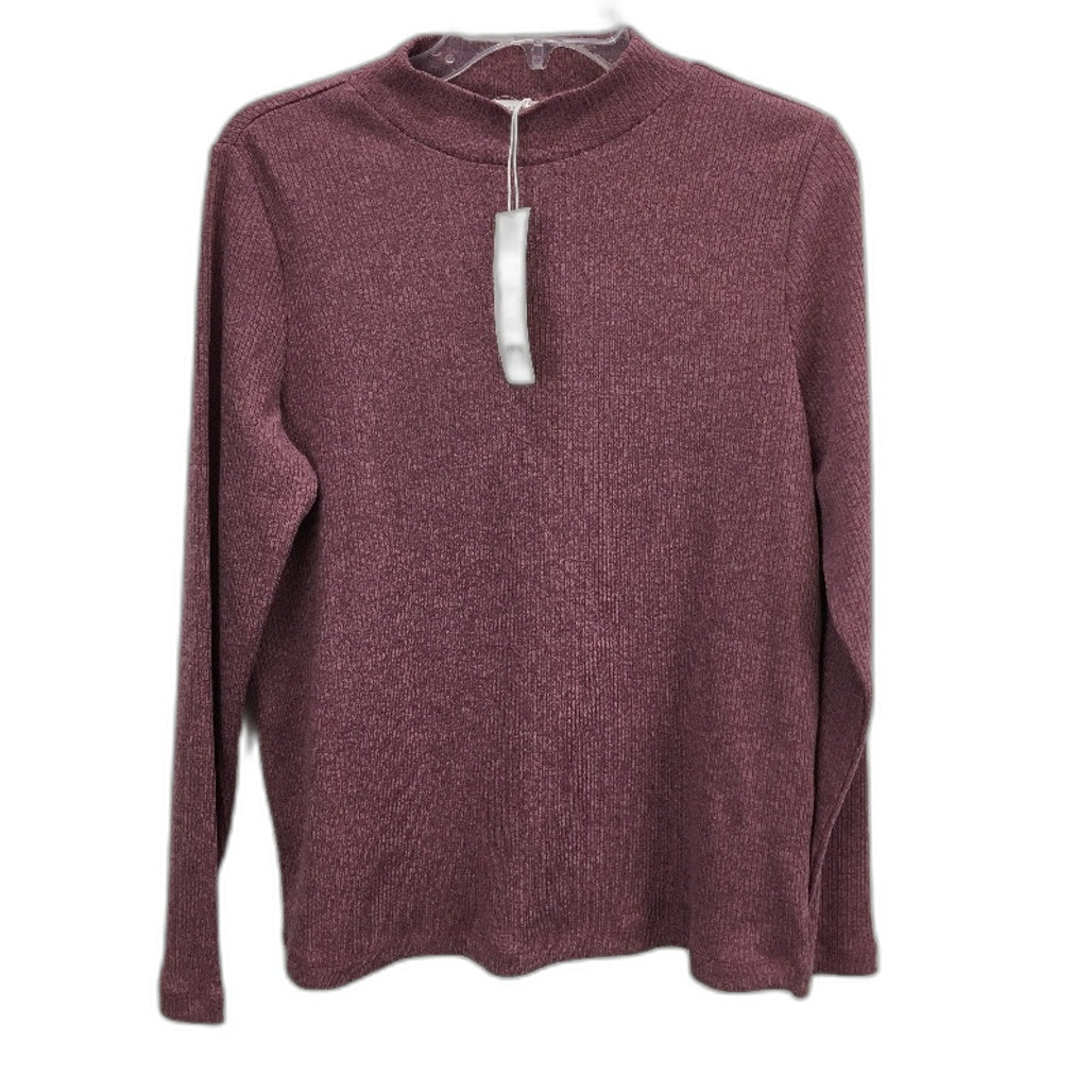 Regatta Aubergine Ribbed Slim Fit Long Sleeve Top Ladies Size 10 NEW