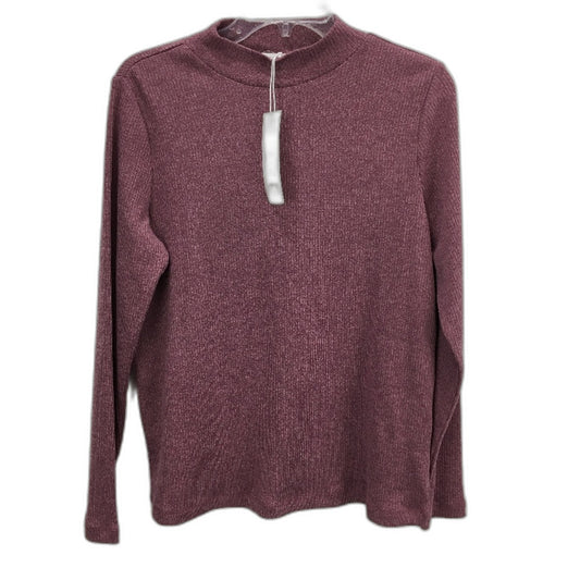 Regatta Aubergine Ribbed Slim Fit Long Sleeve Top Ladies Size 10 NEW
