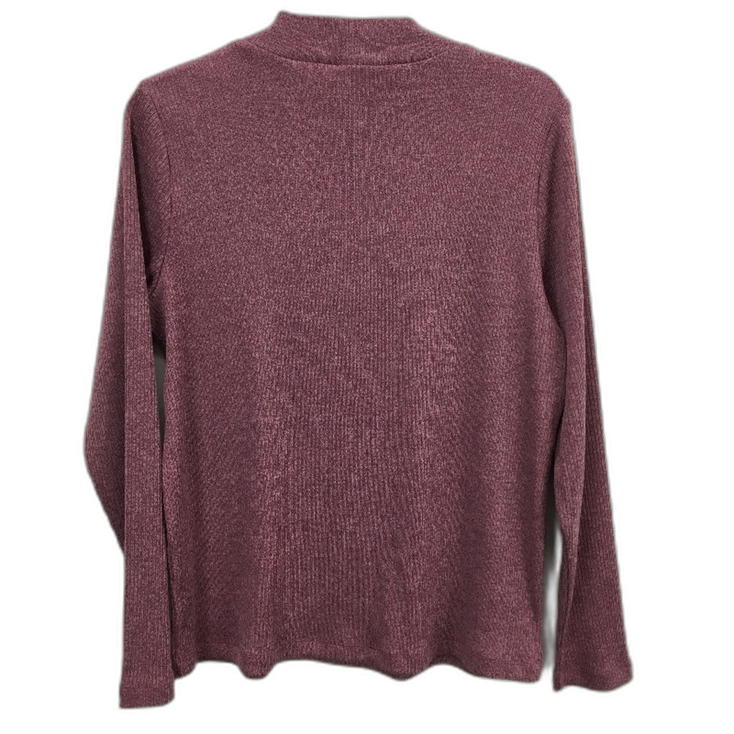 Regatta Aubergine Ribbed Slim Fit Long Sleeve Top Ladies Size 10 NEW