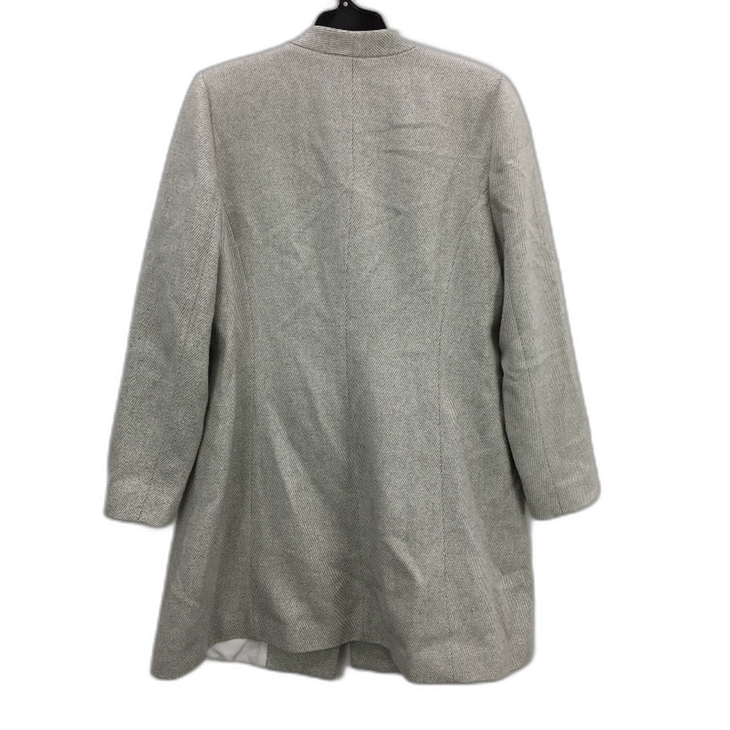 New World Fashion Myer Sample Grey Stripe Longline Soft Coat Ladies Size 10 NEW