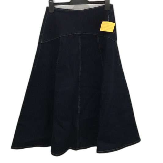 Basque Myer Sample Dark Blue Long Denim ALine Skirt Ladies Size 10 NEW