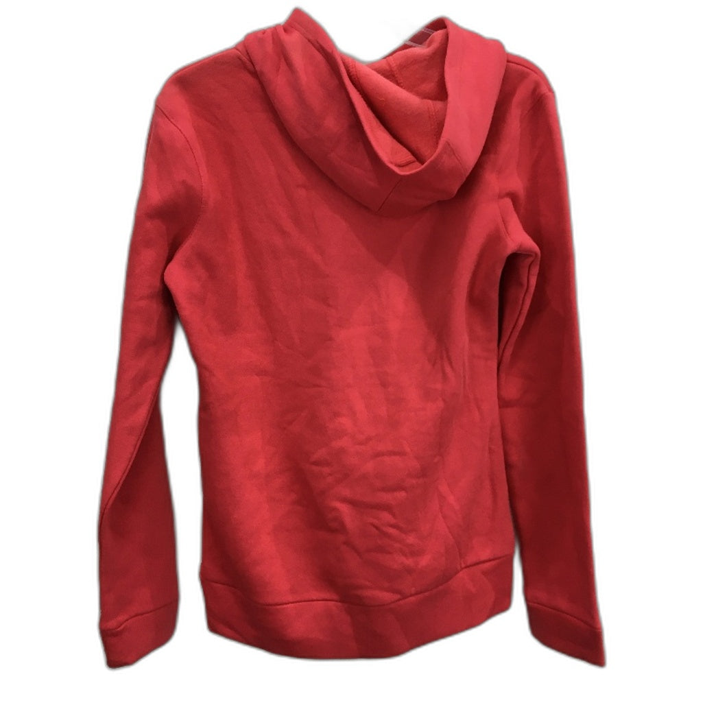 Adidas Hot Pink Cotton Blend Slim Fit Front Logo Hooded Jumper Ladies Size 14