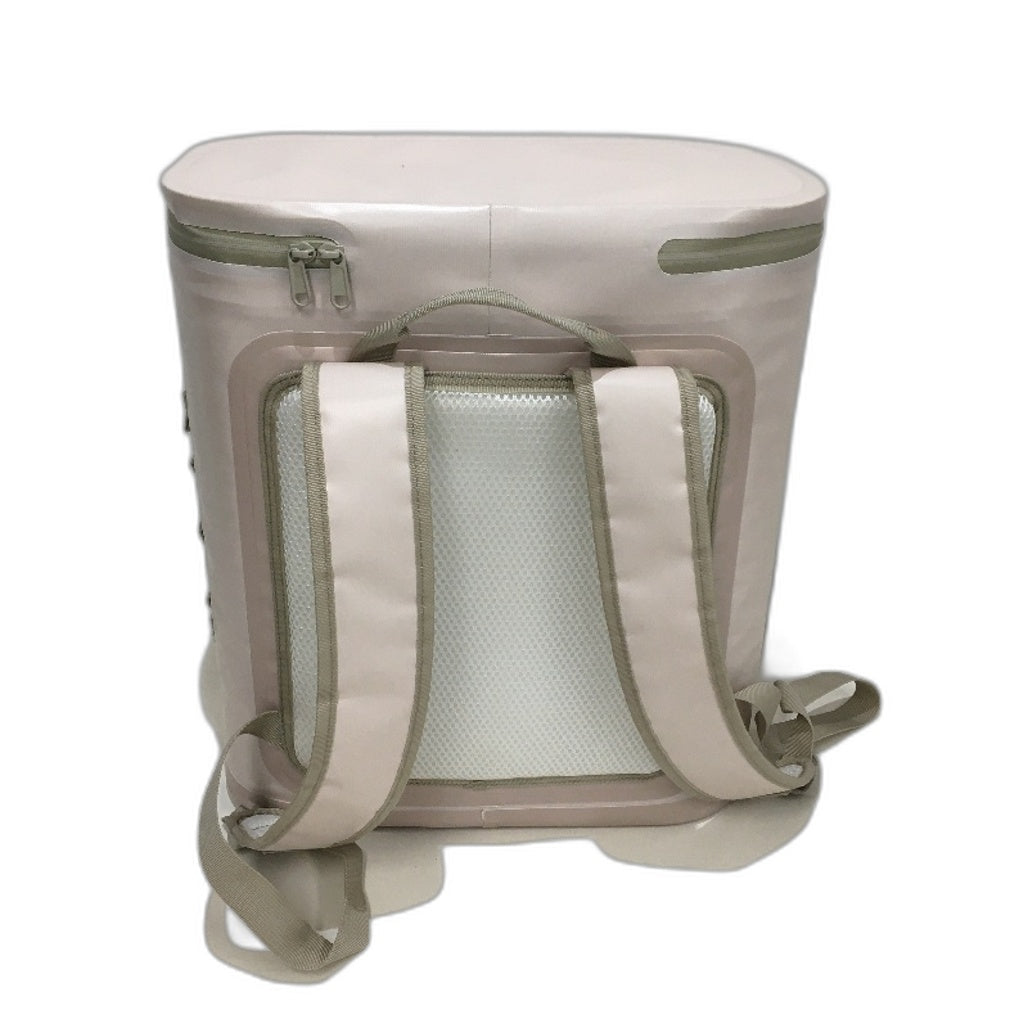 Outdoors Adventurer Water Resistant Insulated Cream 18 Can Cooler Backpack DEMO