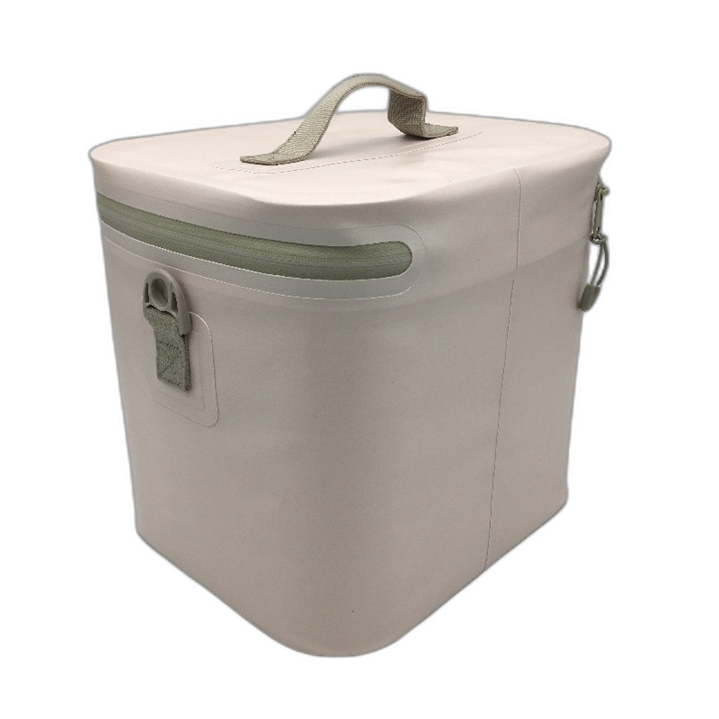 Outdoors Adventurer Water Resistant Insulated Cream 8 Can Cooler Bag & Strap