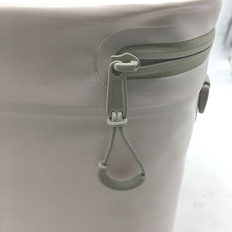 Outdoors Adventurer Water Resistant Insulated Cream 8 Can Cooler Bag & Strap