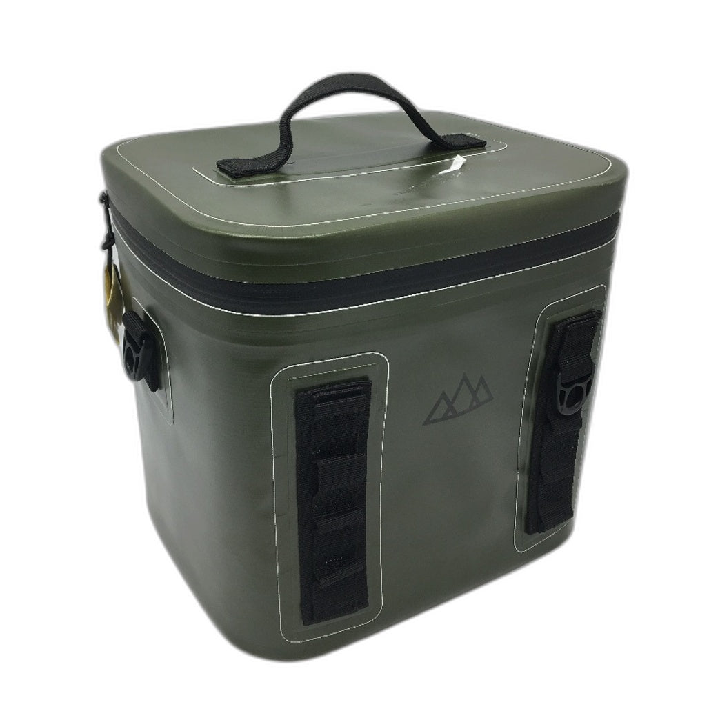 Outdoors Adventurer Water Resistant Insulated Green 8 Can Cooler Bag & Strap