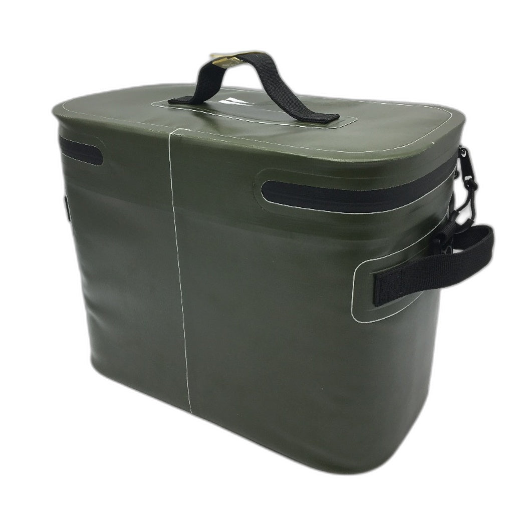 Outdoors Adventurer Water Resistant Insulated Green 12 Can Cooler Bag & Strap