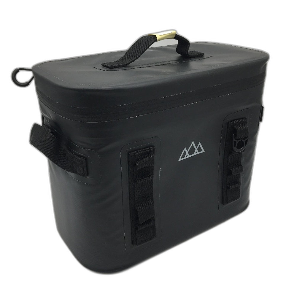 Outdoors Adventurer Water Resistant Insulated Black 12 Can Cooler Bag & Strap