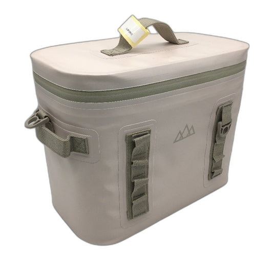 Outdoors Adventurer Water Resistant Insulated Cream 12 Can Cooler Bag & Strap