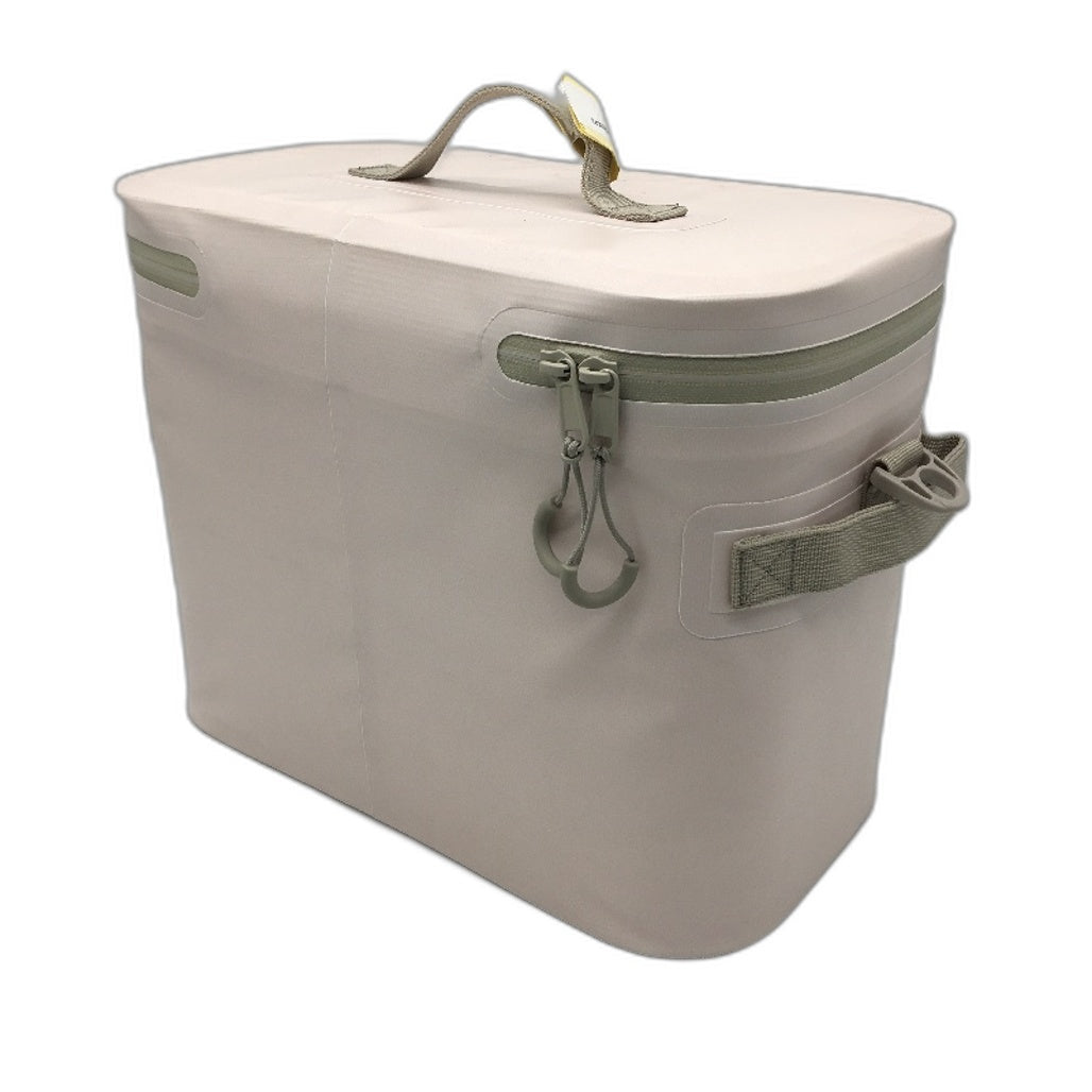 Outdoors Adventurer Water Resistant Insulated Cream 12 Can Cooler Bag & Strap