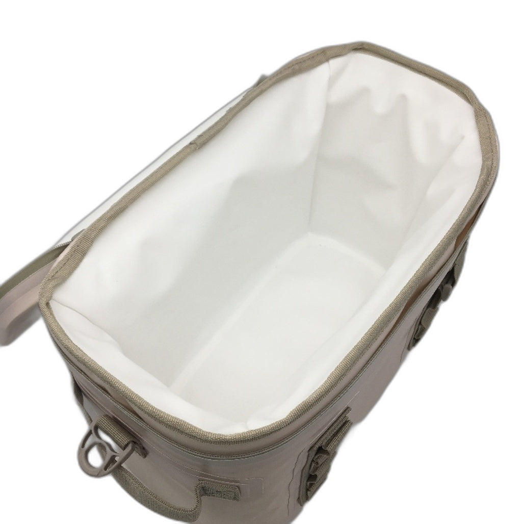 Outdoors Adventurer Water Resistant Insulated Cream 12 Can Cooler Bag & Strap