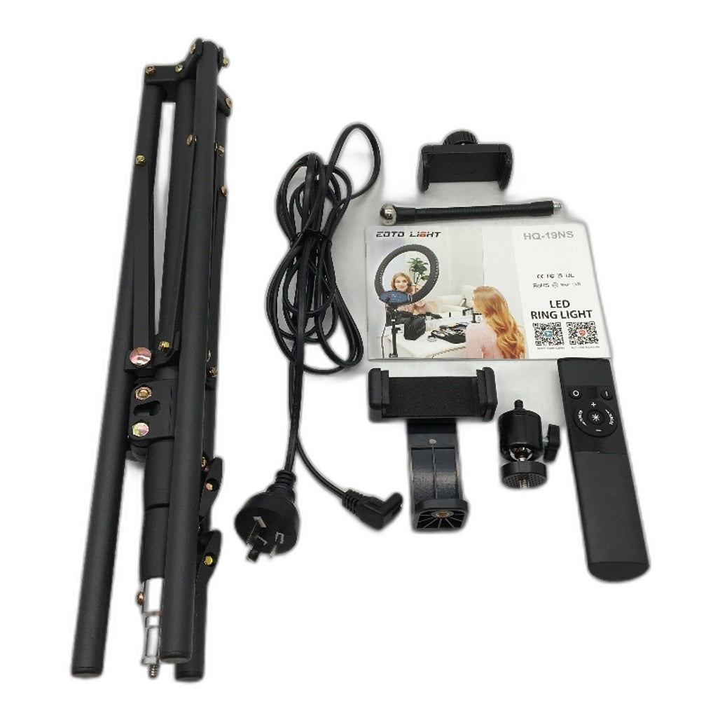Eoto Light LED Dimmable Ring Light 19 Inch With Tripod Stand Remote Control