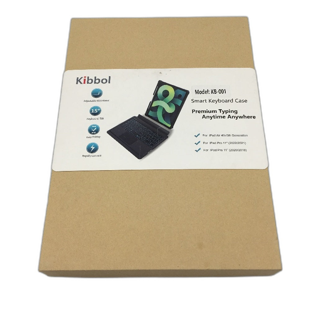 Kibbol Smart Bluetooth Keyboard Case Adjustable Kick Stand For iPad NEW