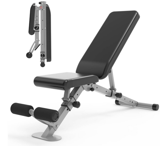 Leike Fitness Adjustable Weight Bench  Foldable Incline Decline & Flat GM5810