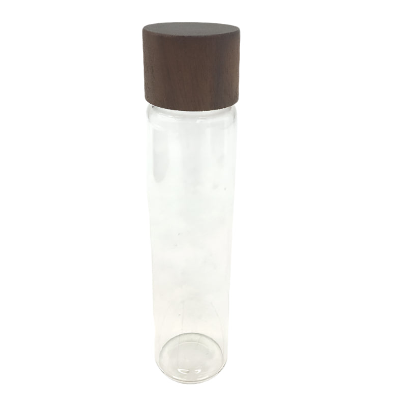 12 Piece Single Dose Coffee Beans Glass Tube Set with Wooden Stand NEW