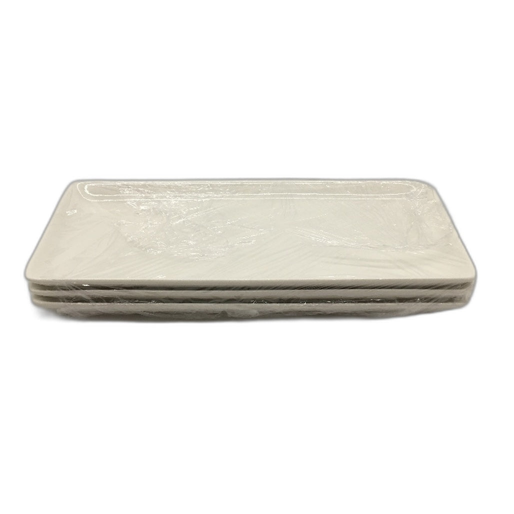 12 Inch 3 Tier White Porcelain Tray Platters with Stands DEMO