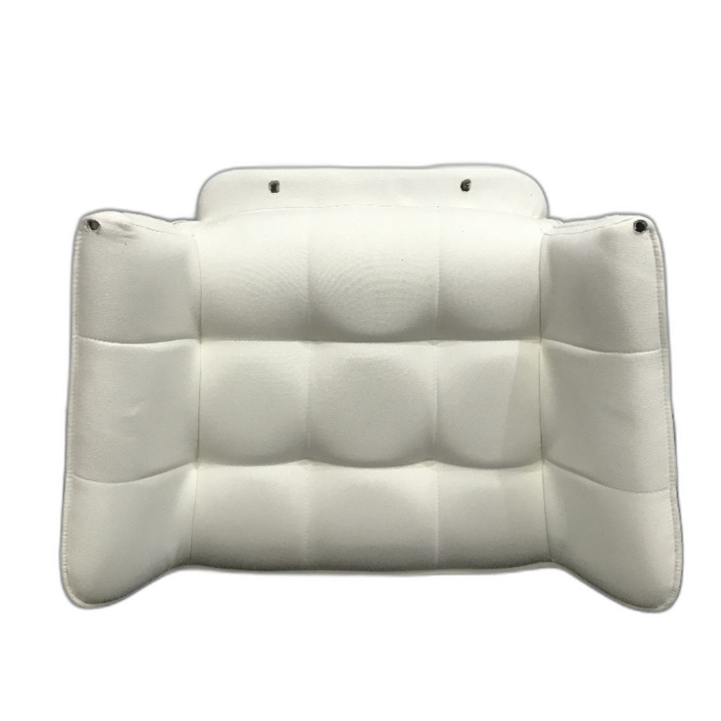 Furb Jean Minimalist High Back Thick Padded Fabric Armchair in Beige NEW
