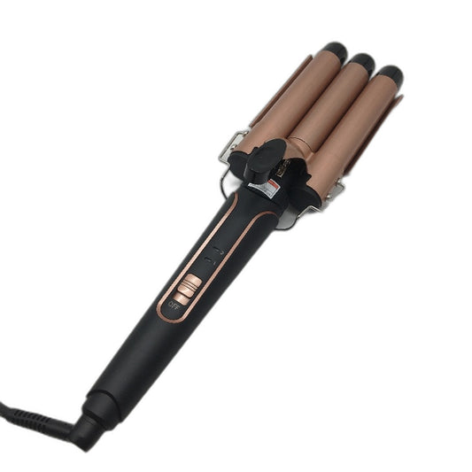 Bestope 5 in 1 3 Barrel Professional Hair Curling Crimper Wand in Rose Gold DEMO