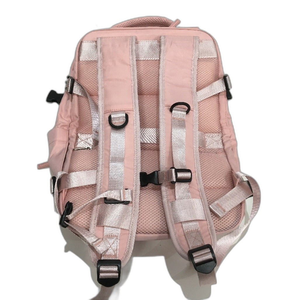 Multipurpose Outdoor Pink Travel Carry On Backpack with USB Charging Socket NEW