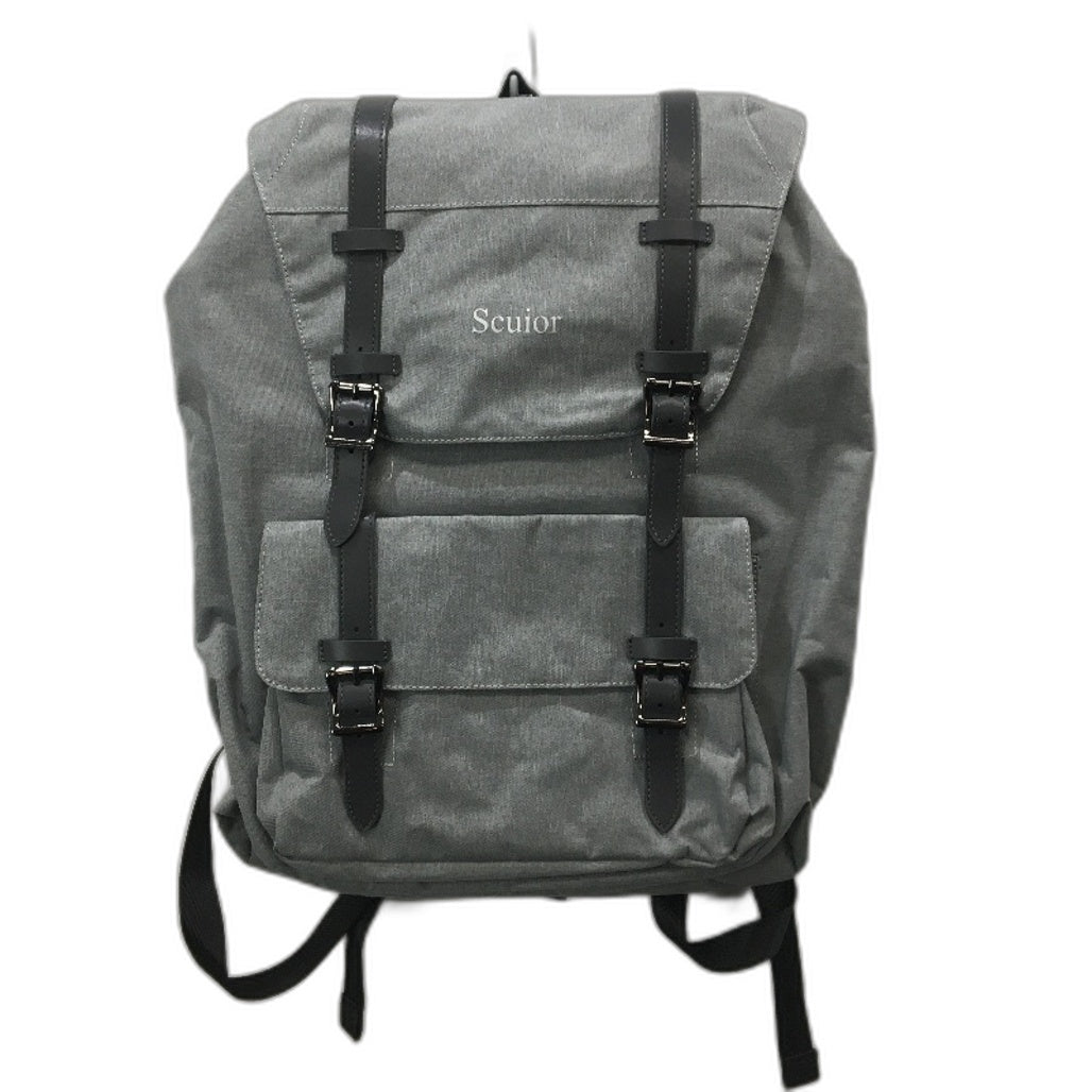 Scuior Vintage Style Casual Grey Drawstring Waterproof Rucksack Backpack NEW