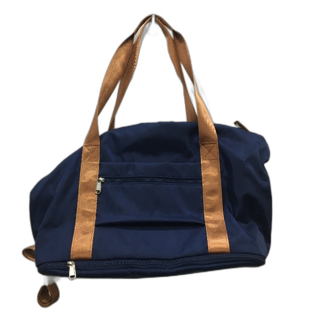 Coolife Navy Lightweight Travel Hand Carry Duffle Bag with Shoulder Strap NEW