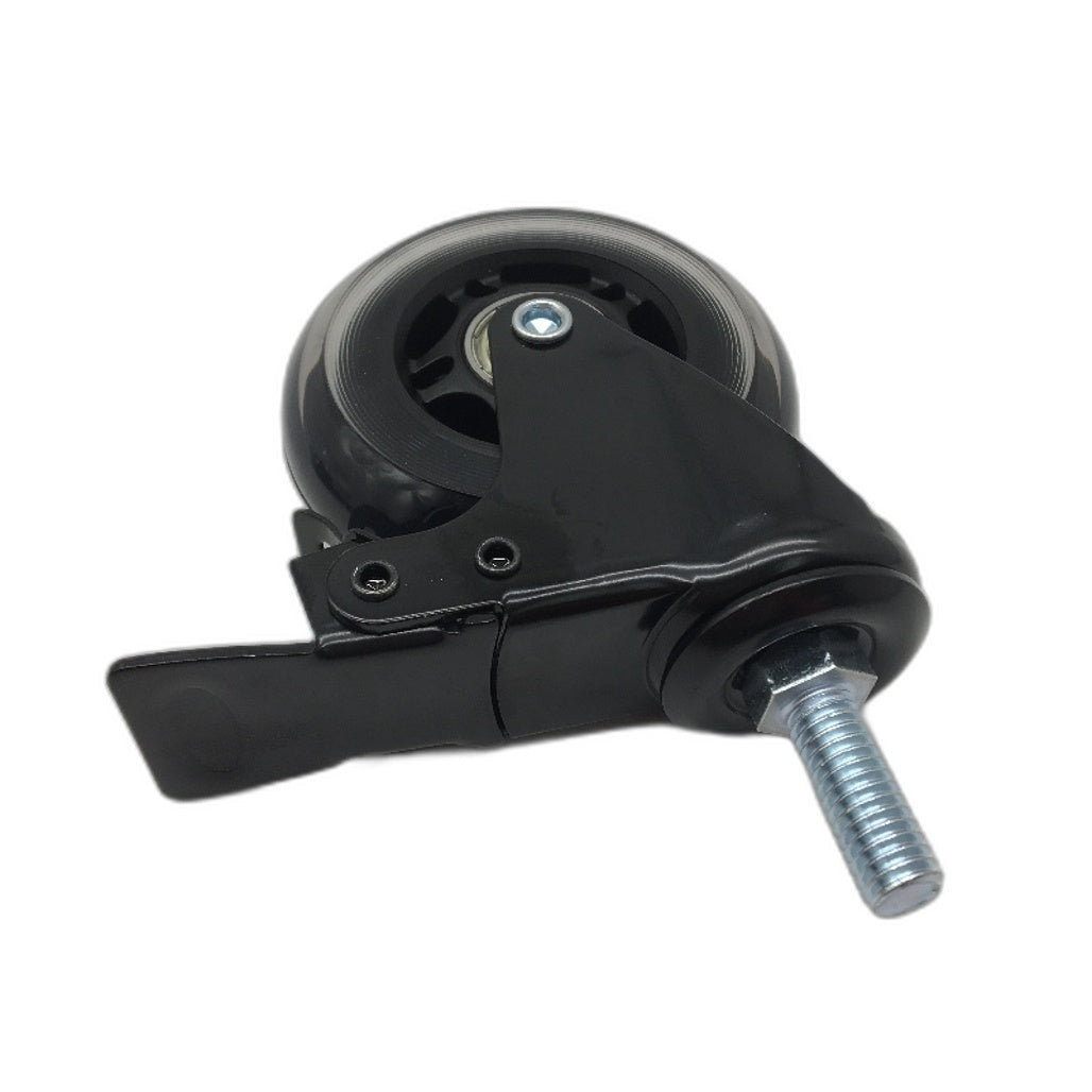 Slipstick 4 Rollerblade Wheels with 3/8 Inch Thread Break and Swivel Lock NEW
