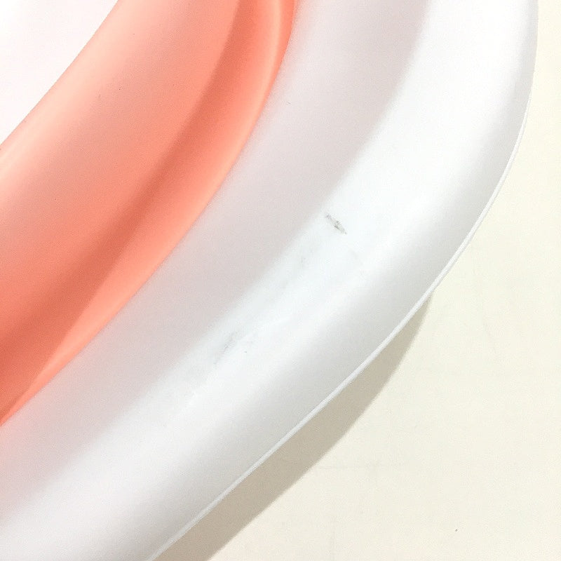Silicone Baby Foldable Bath Tub with Soft White Starry Cushion in Pink NEW
