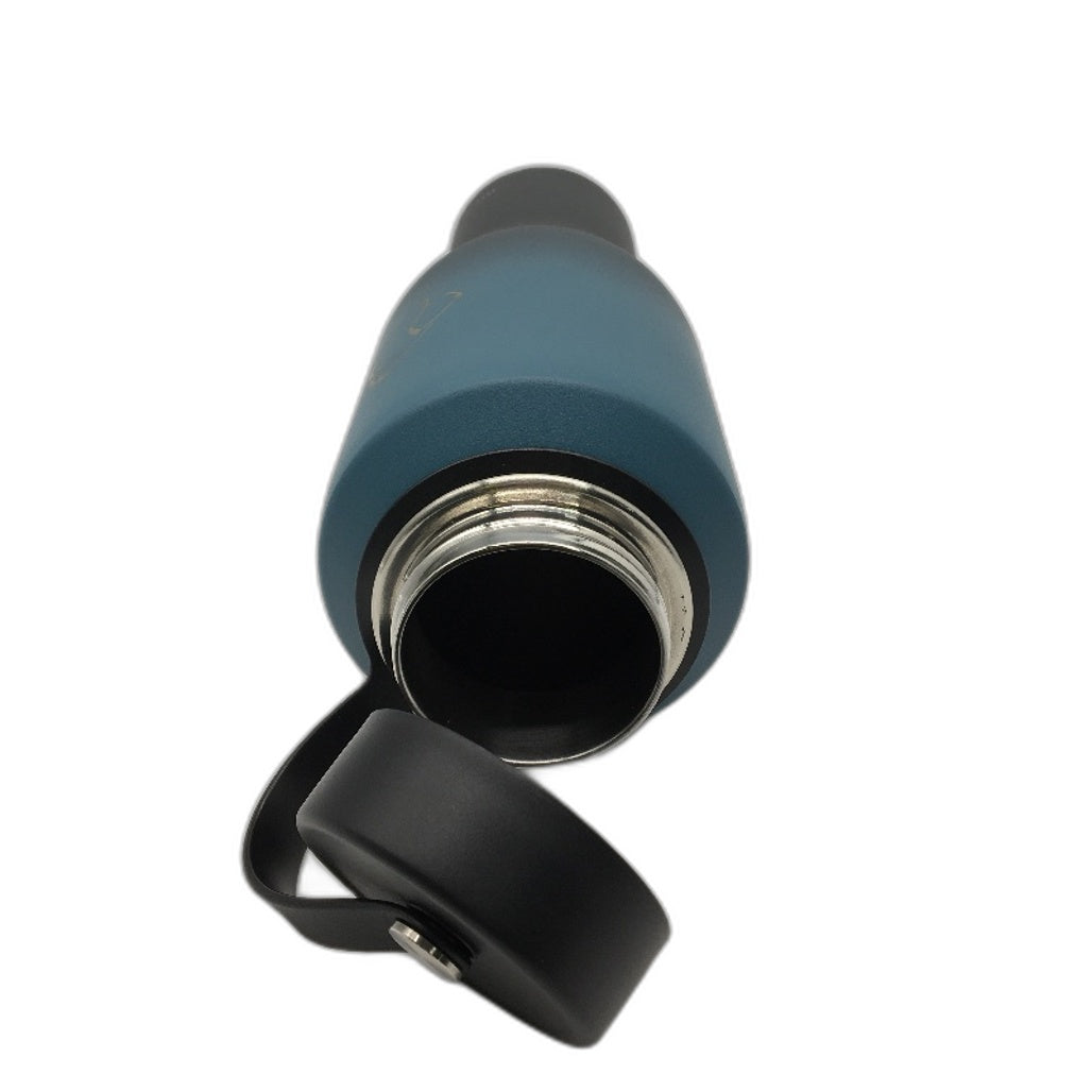 BUZIO 40oz Trophy Series Stainless Steel Water Bottle in Blue Black Ombre NEW