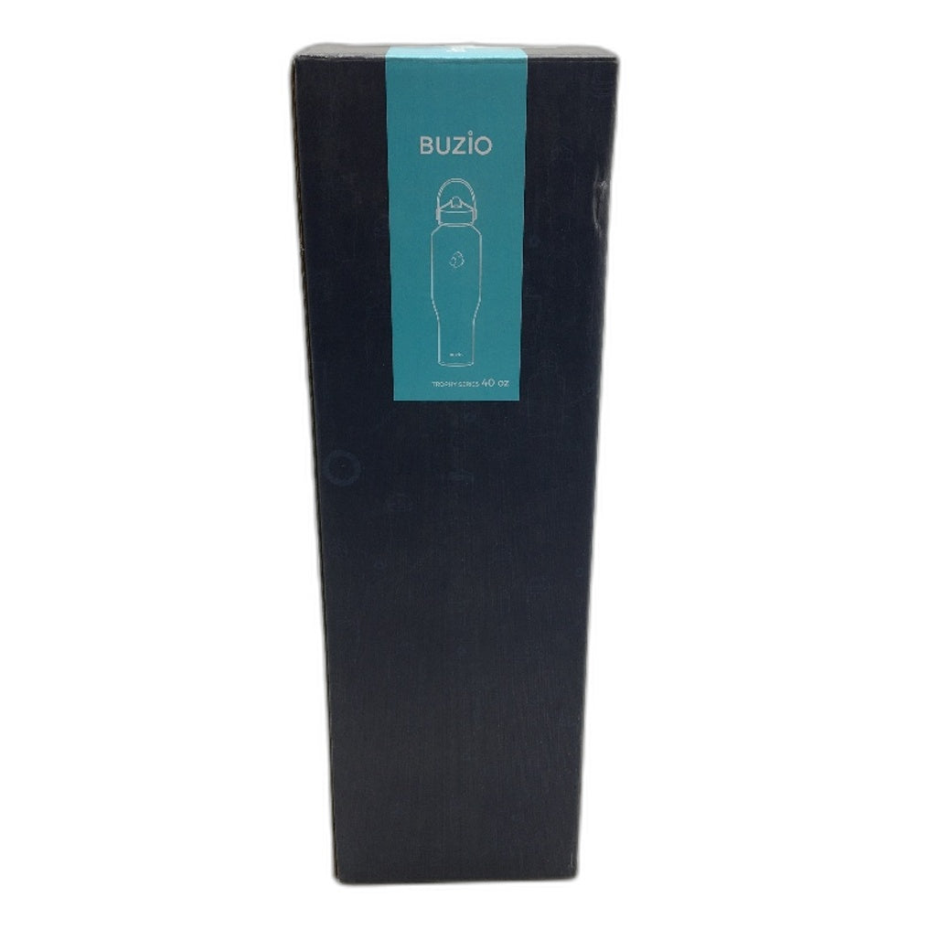 BUZIO 40oz Trophy Series Stainless Steel Water Bottle in Blue Black Ombre NEW