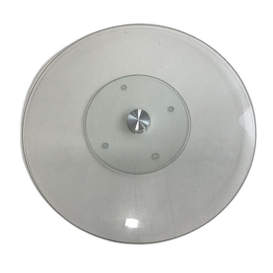 Clevinger 50cm Clear Tempered Glass with Aluminum Base 360 Lazy Susan NEW