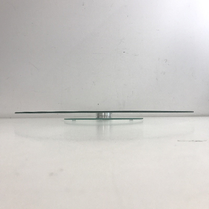 Clevinger 50cm Clear Tempered Glass with Aluminum Base 360 Lazy Susan NEW