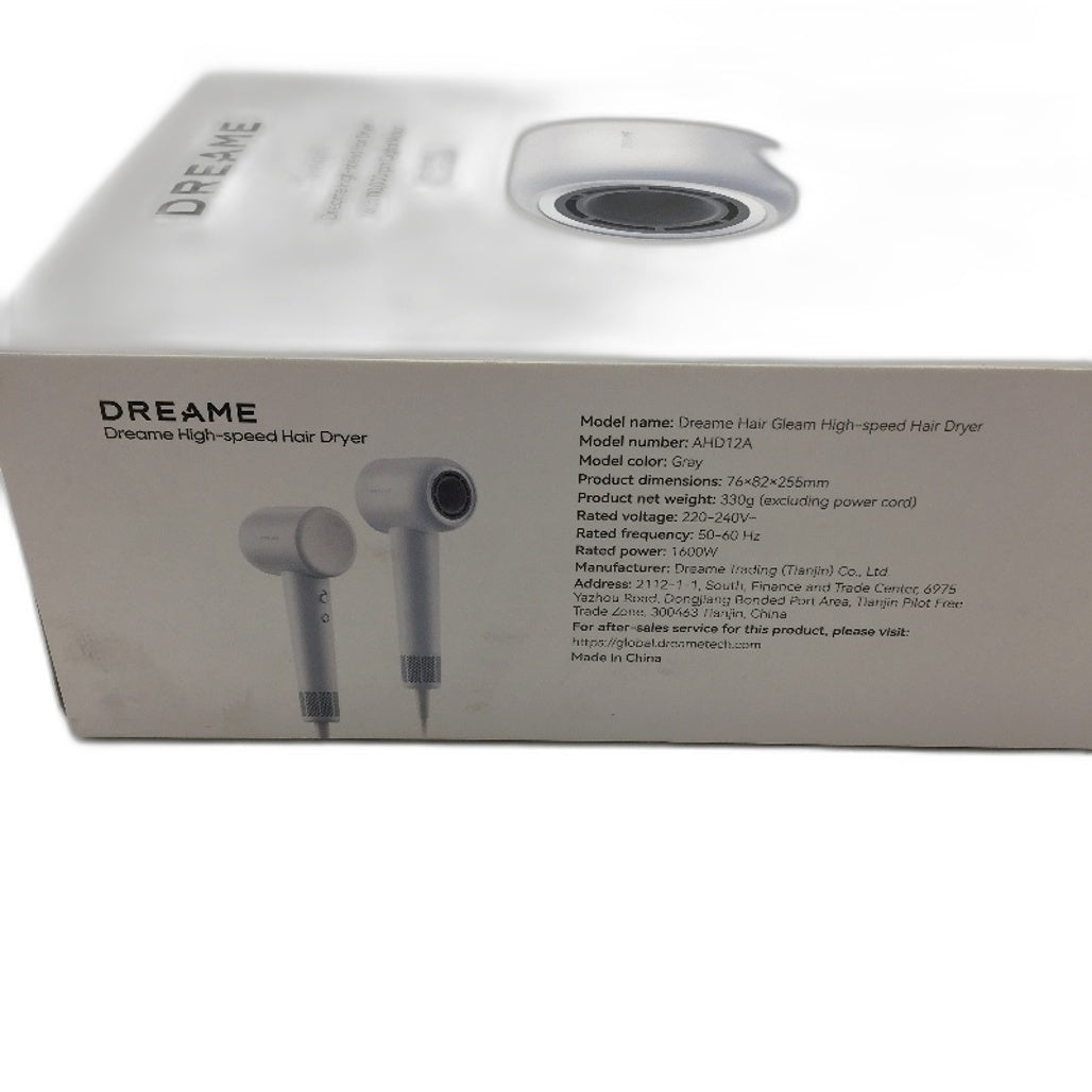 Dreame Gleam High Speed Hair Dryer with Magnetic Attachment in Gray NEW