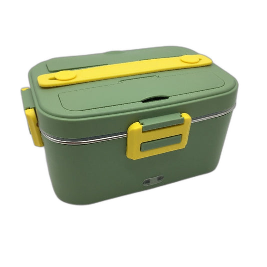 1.8L Electric 3 in 1 Food Warming Bentou Box with Lunch Bag in Green Yellow NEW