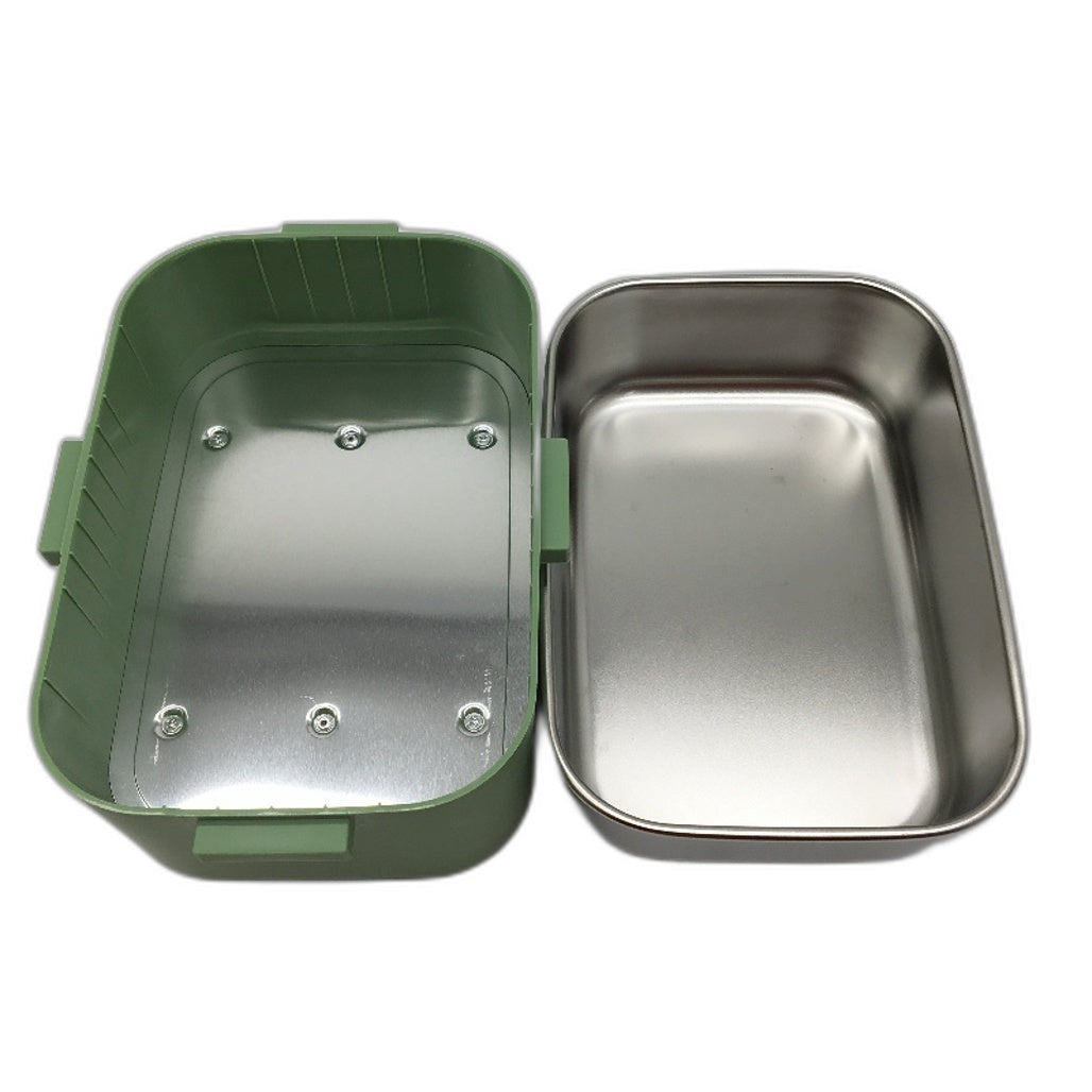 1.8L Electric 3 in 1 Food Warming Bentou Box with Lunch Bag in Green Yellow NEW