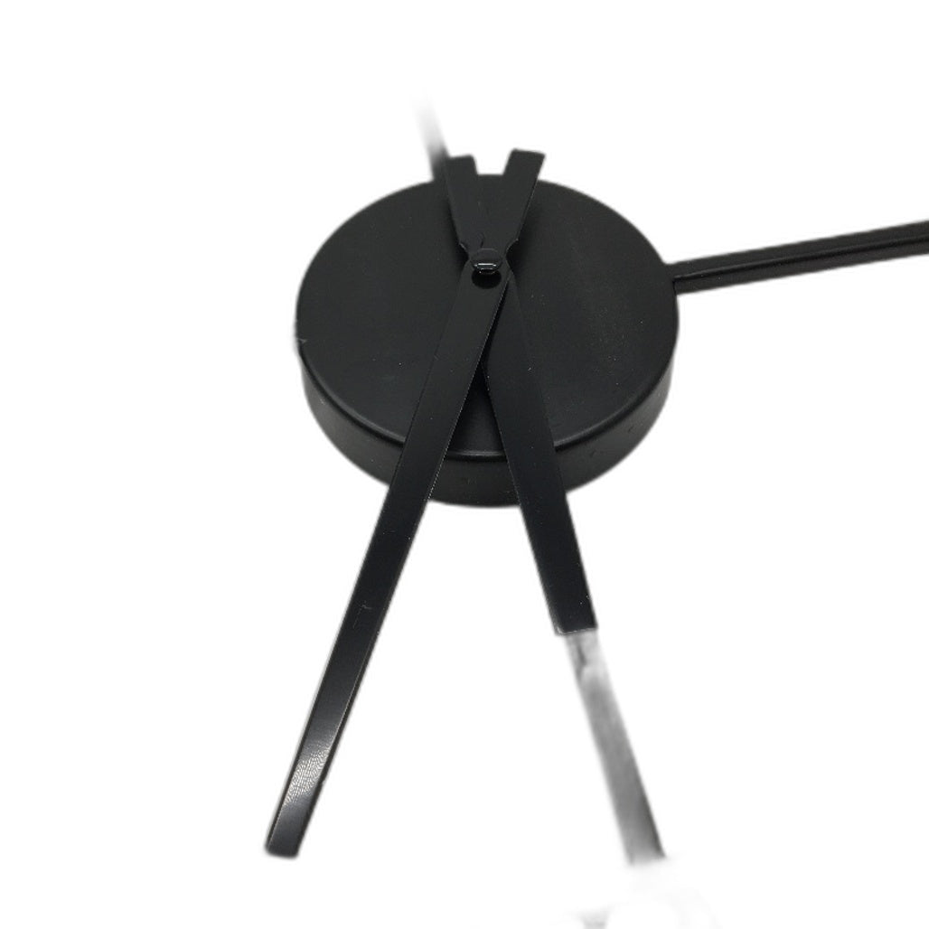 Room Tide 18 Inch Large Modern Roman Numeral Analogue Wall Clock in Black NEW