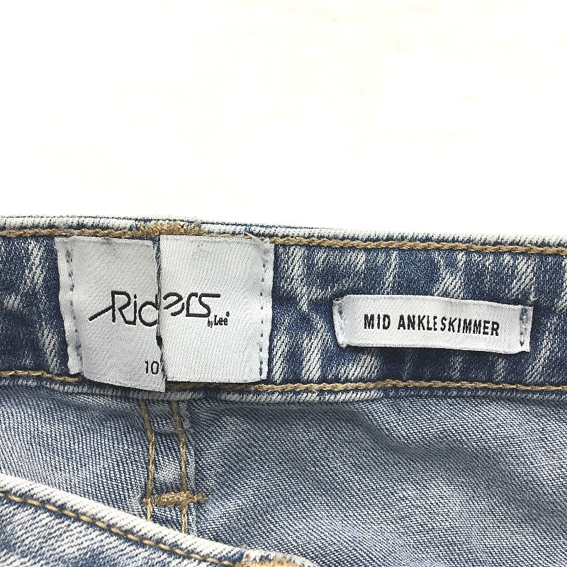 Riders by Lee Light Blue Mid Rise Ankle Skimmer Denim Jeans Ladies Size AU 10