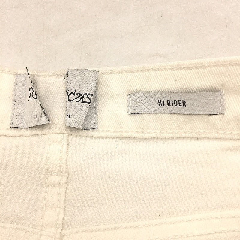 Riders by Lee White Ripped Hi-Rider High Rise Denim Jeans Ladies Size 11