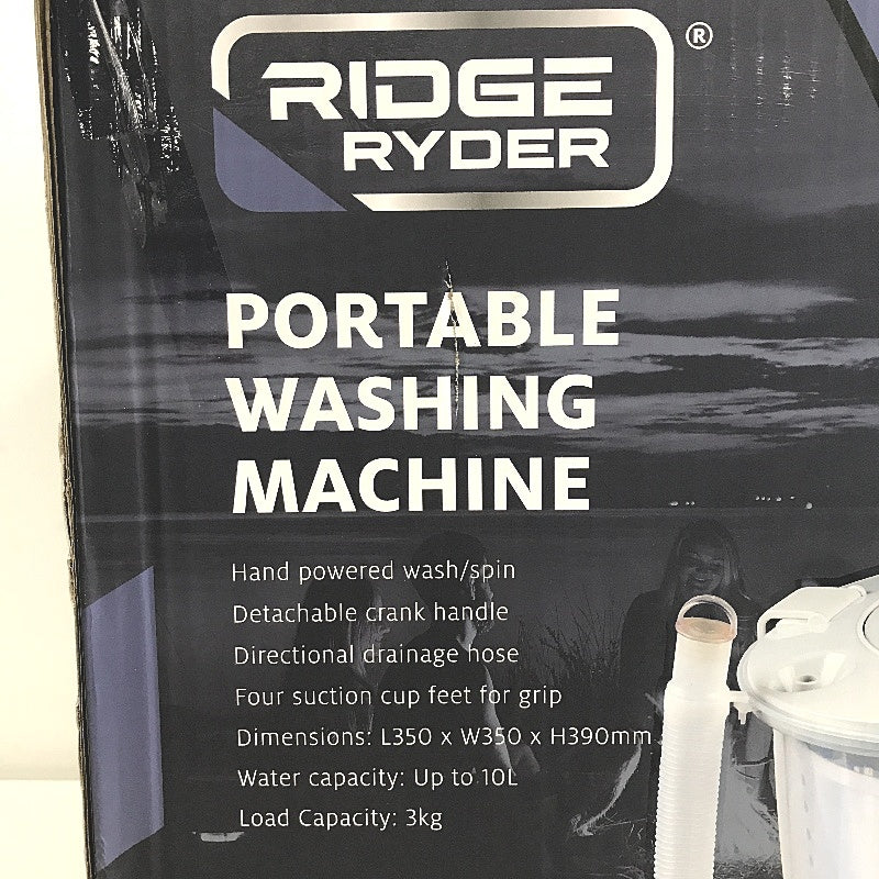 Ridge Ryder Portable Washing Machine Manual Hand Spinning Clothes Washer