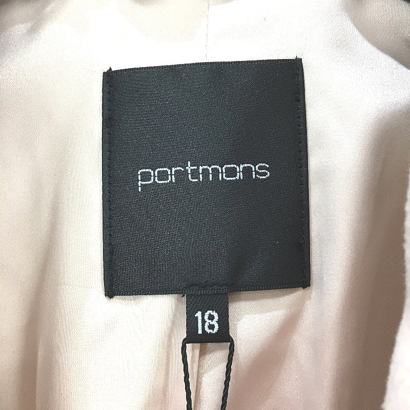 Portmans Single Breasted Light Pink Soft Button Winter Coat Ladies Size AU 18