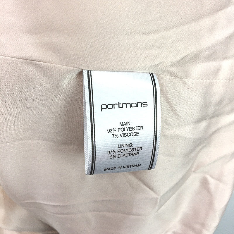 Portmans Single Breasted Light Pink Soft Button Winter Coat Ladies Size AU 14