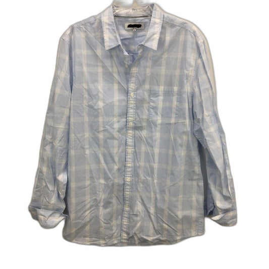 Jeanswest Jaxton Blue Check Patterned Long Sleeve Shirt Mens Size Large