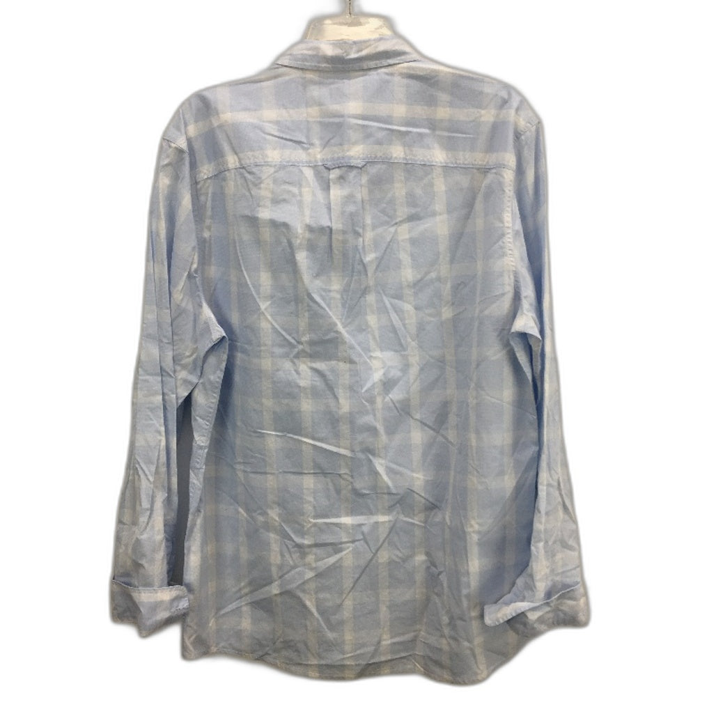 Jeanswest Jaxton Blue Check Patterned Long Sleeve Shirt Mens Size Large