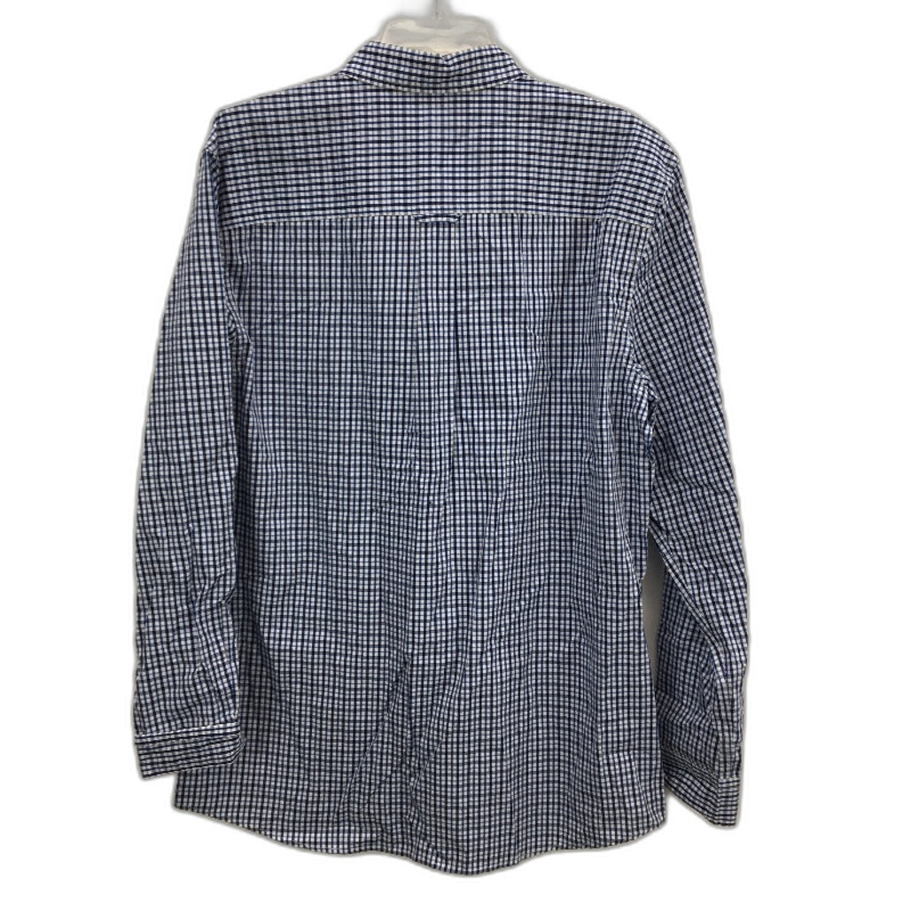 Jeanswest Easton Check Navy & White Long Sleeve Shirt Mens Size Large