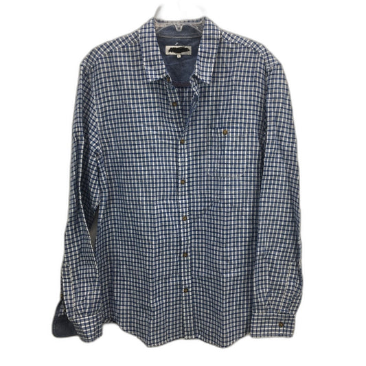 Jeanswest Barkley Check Blue & White Long Sleeve Shirt Mens Size Large