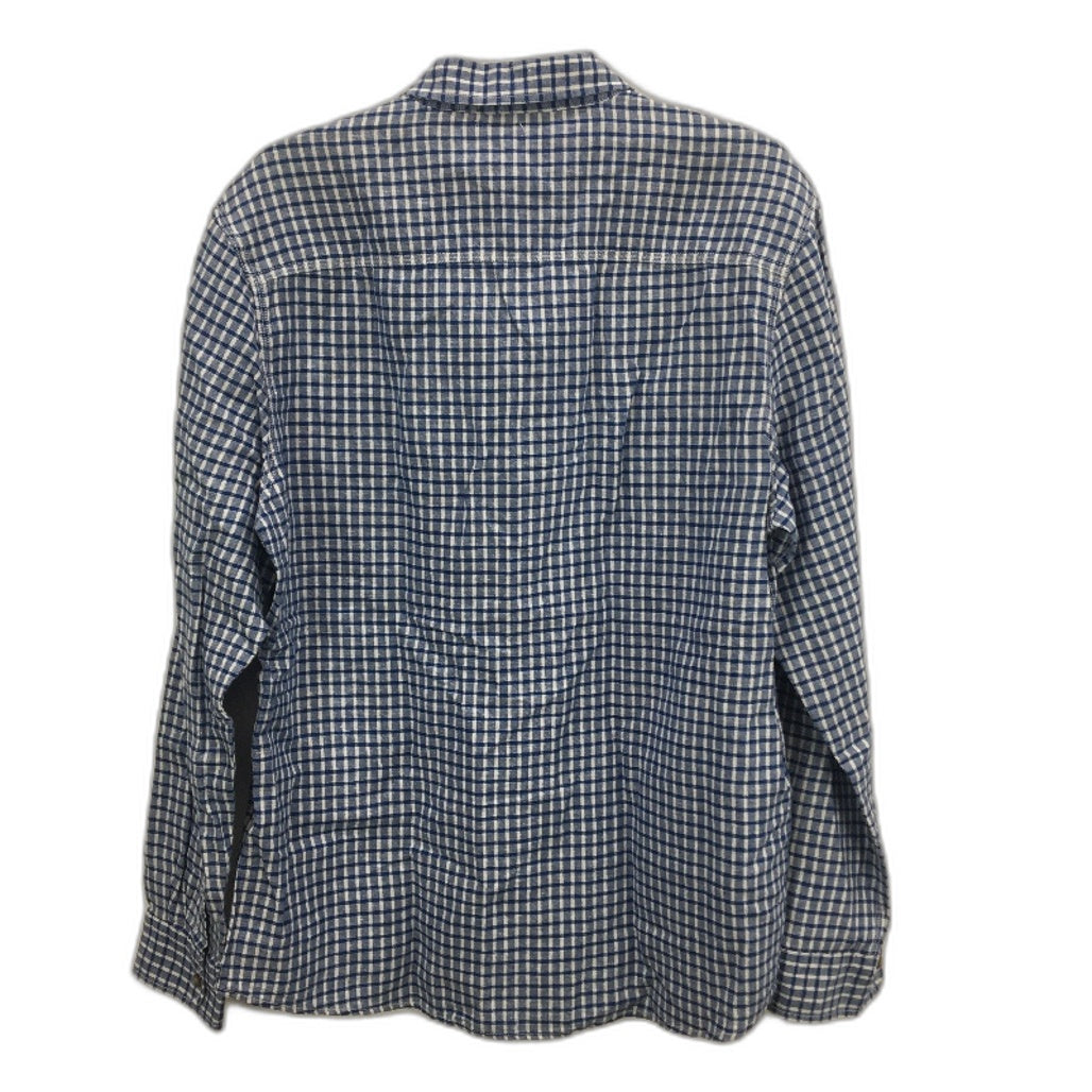 Jeanswest Barkley Check Blue & White Long Sleeve Shirt Mens Size Large