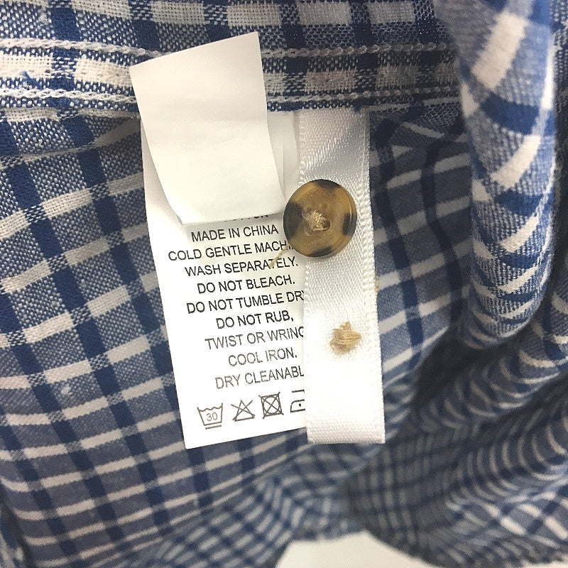 Jeanswest Barkley Check Blue & White Long Sleeve Shirt Mens Size Large