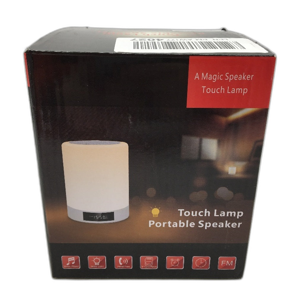 Night Light Touch Control LED Lamp Portable Speaker Alarm Clock Dimmable Colour