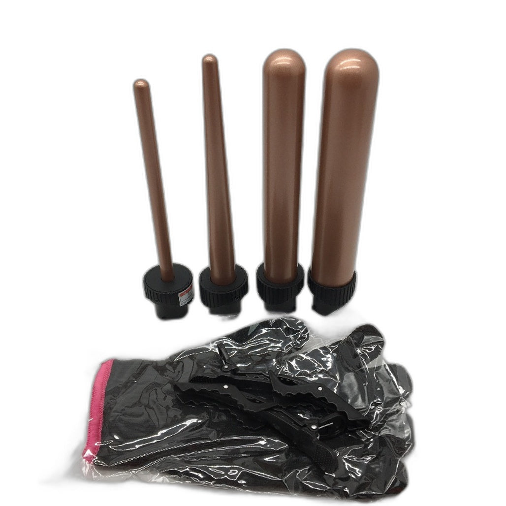 Professional Ceramic 5 In1 Styling Curling Wand Hair Curler Iron 3 Barrel 9-32MM