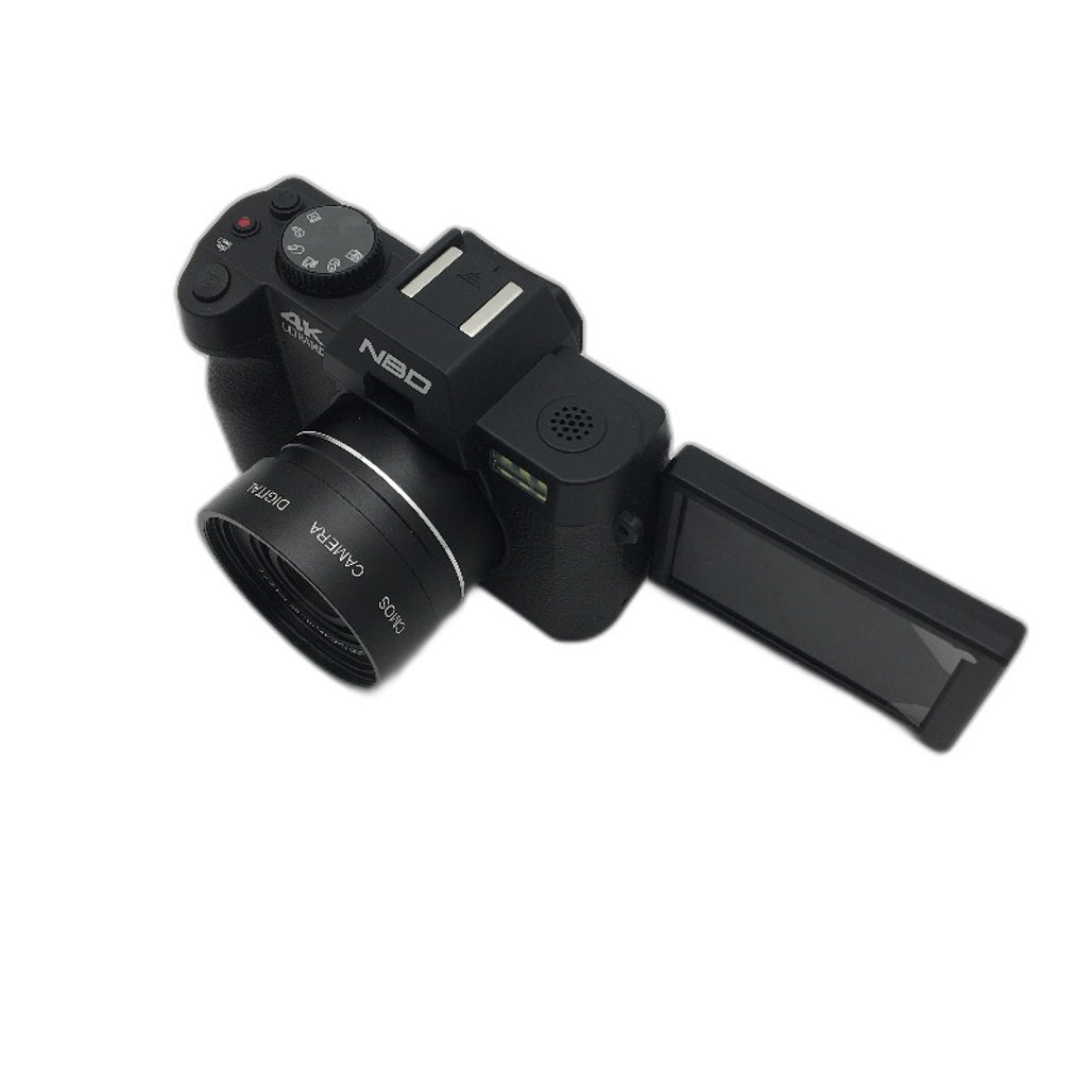 Digital Camera Ultra HD Photography 4K Video 180 Degrees Flip Screen Wide Angle