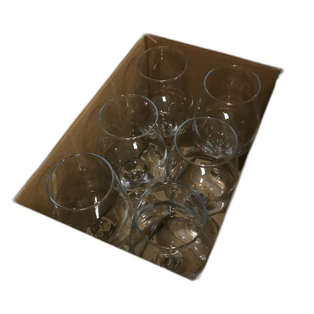 Set of 6 Crystal Clear Avant Garde Full Bodied Bordeaux Red Wine Glasses DEMO